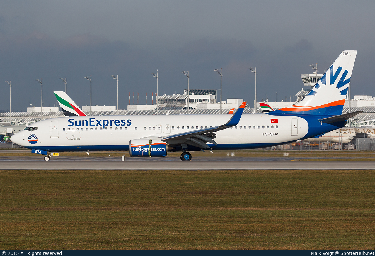 Photo of TC-SEM - Boeing 737-8HC operated by SunExpress