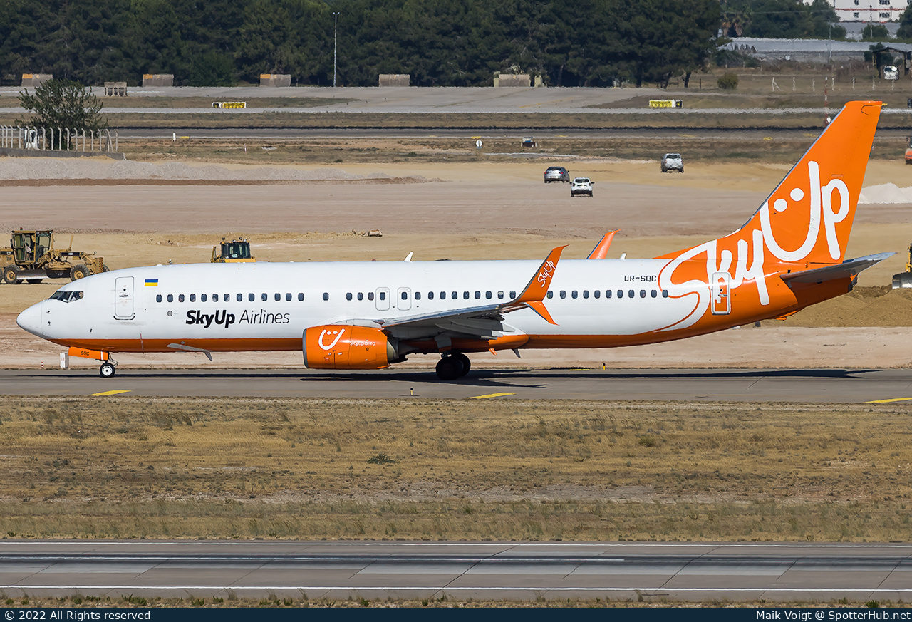Photo of UR-SQC - Boeing 737-8H6 operated by SkyUp Airlines