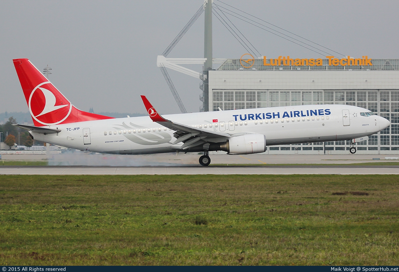 Photo of TC-JFP - Boeing 737-8F2 operated by Turkish Airlines