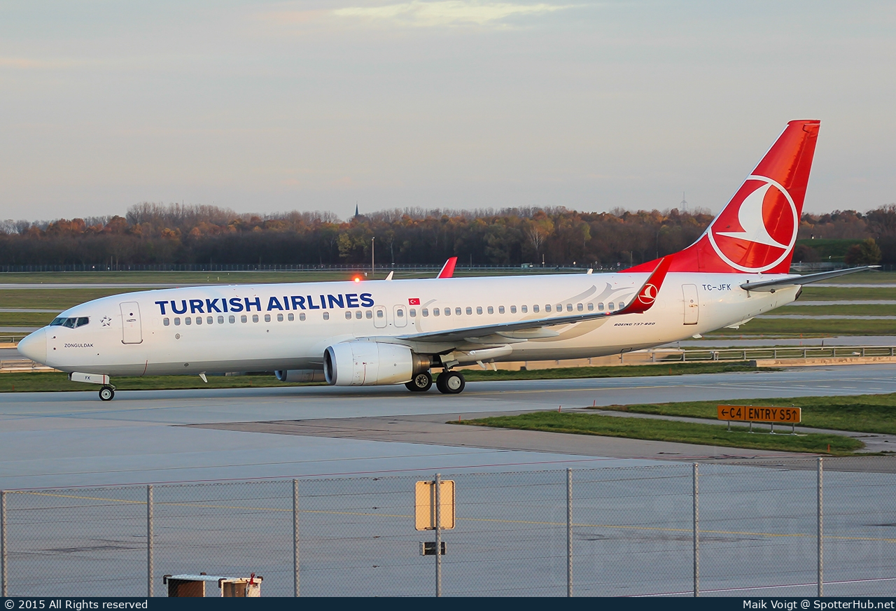 Photo of TC-JFK - Boeing 737-8F2 operated by Turkish Airlines
