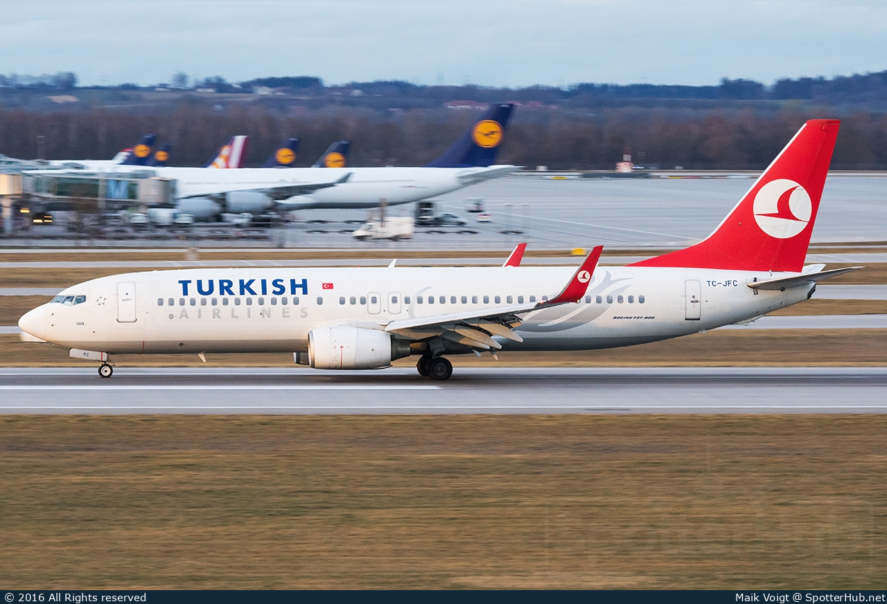 Photo of TC-JFC - Boeing 737-8F2 operated by Turkish Airlines