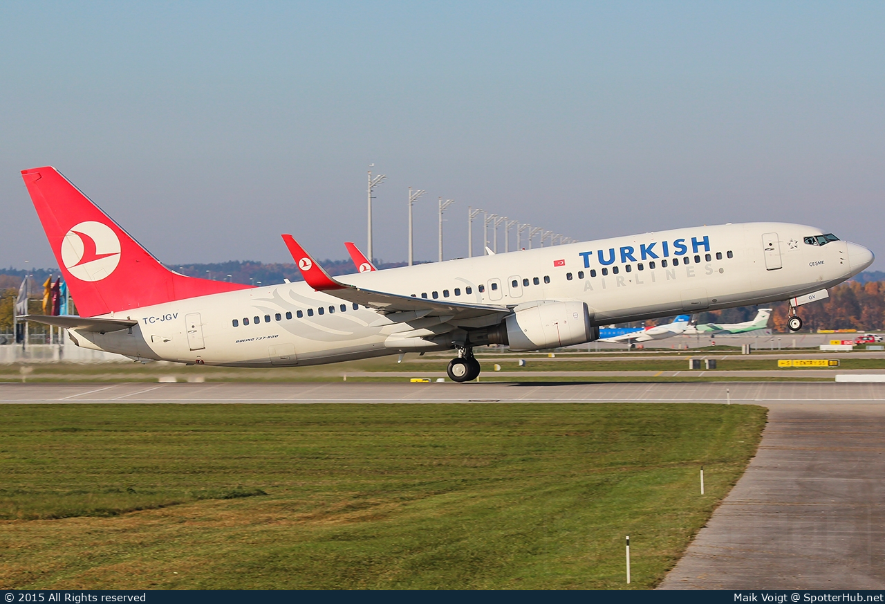 Photo of TC-JGV - Boeing 737-8F2 operated by Turkish Airlines