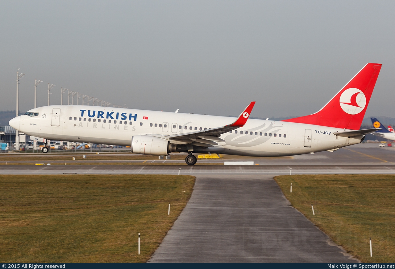 Photo of TC-JGV - Boeing 737-8F2 operated by Turkish Airlines