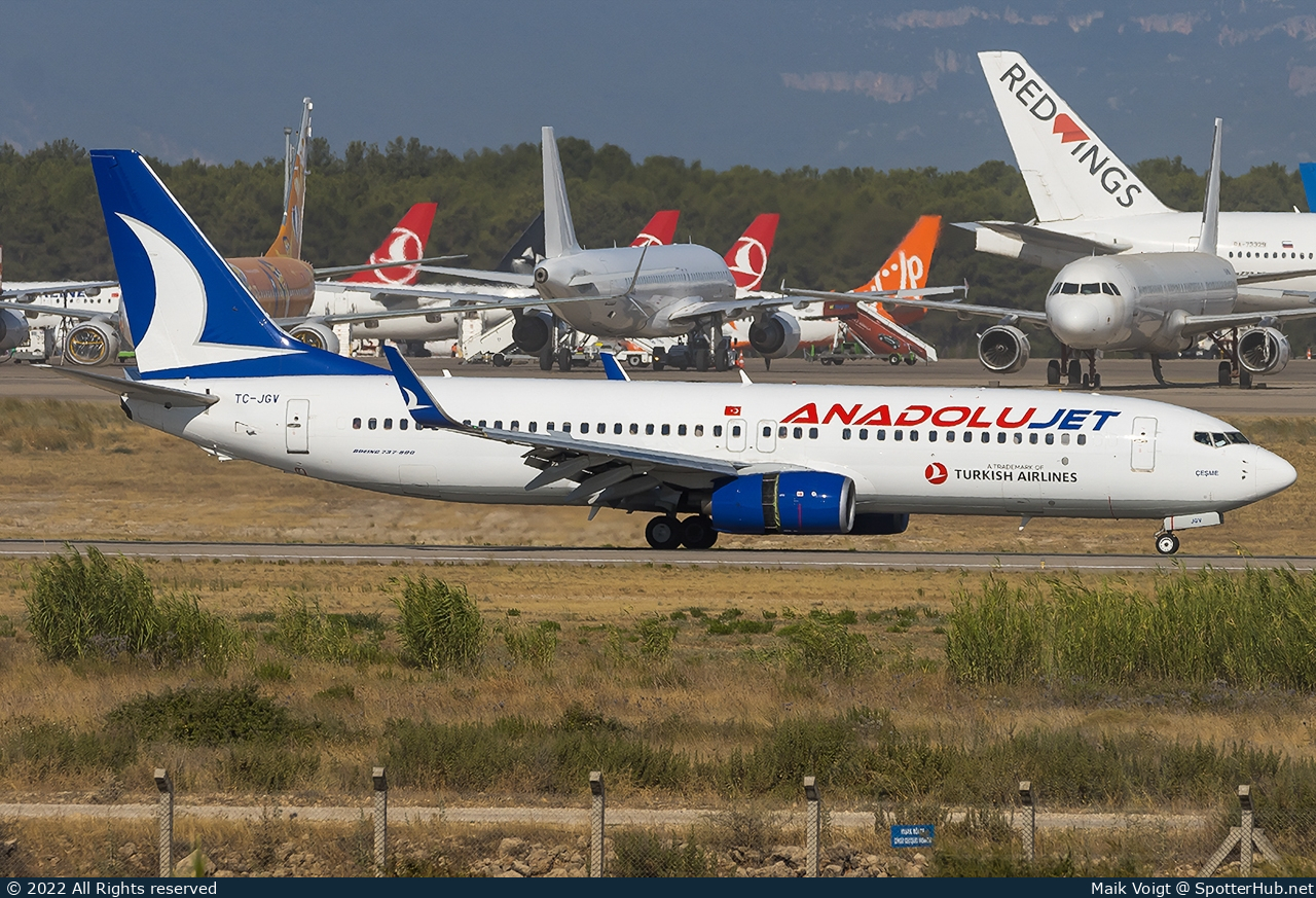 Photo of TC-JGV - Boeing 737-8F2 operated by AnadoluJet