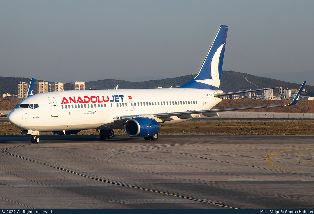 Photo of TC-JFN - Boeing 737-8F2 operated by AnadoluJet