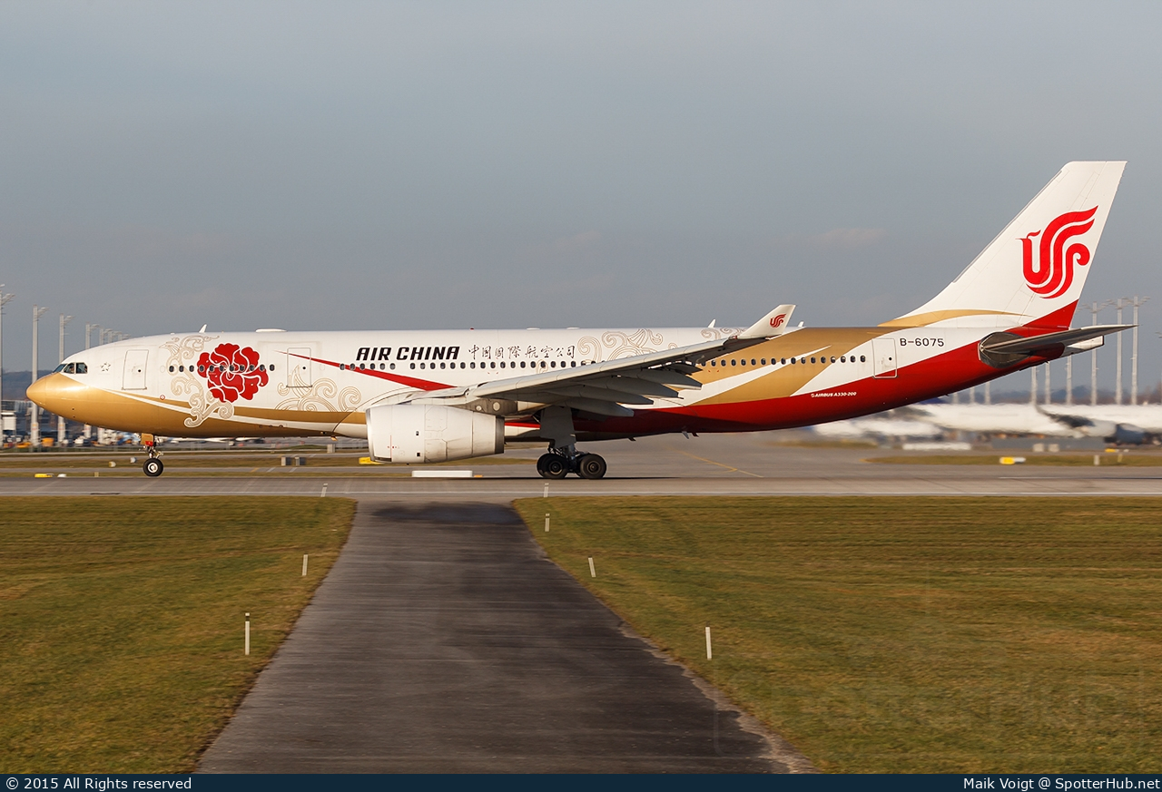 Photo of B-6075 - Airbus A330-243 operated by Air China