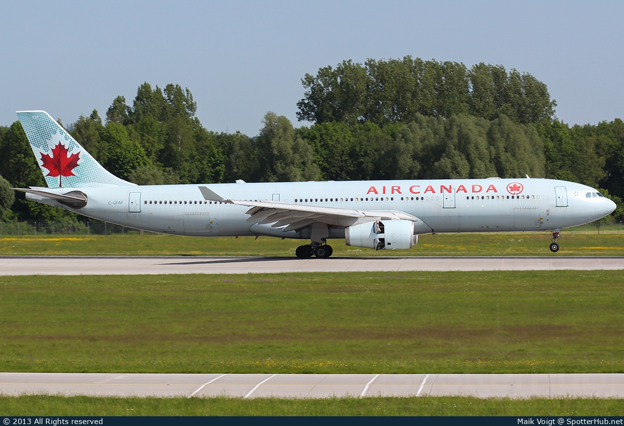Photo of C-GFAF - Airbus A330-343 operated by Air Canada