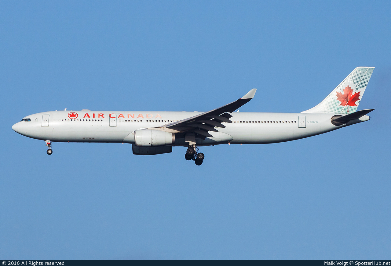 Photo of C-GHKW - Airbus A330-343 operated by Air Canada