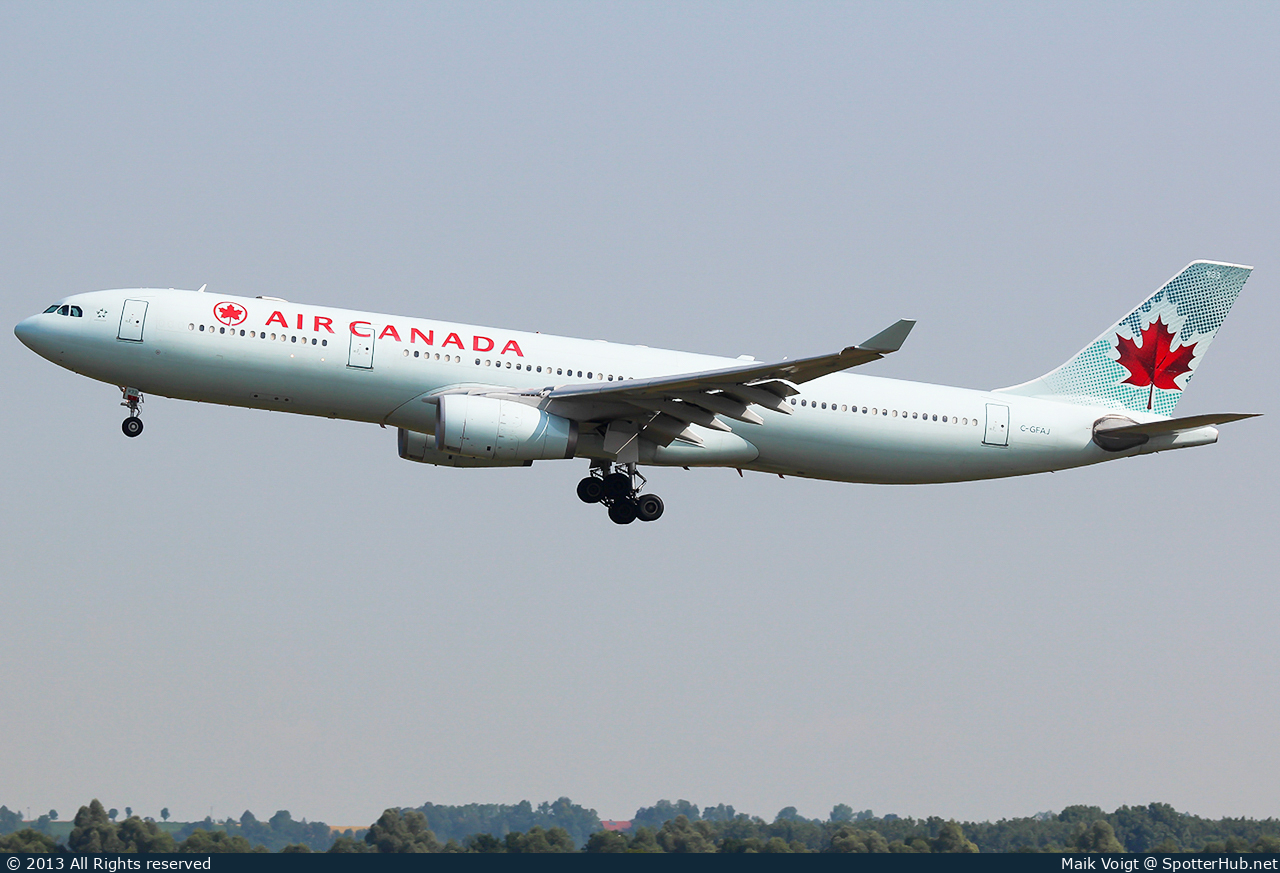 Photo of C-GFAJ - Airbus A330-343 operated by Air Canada