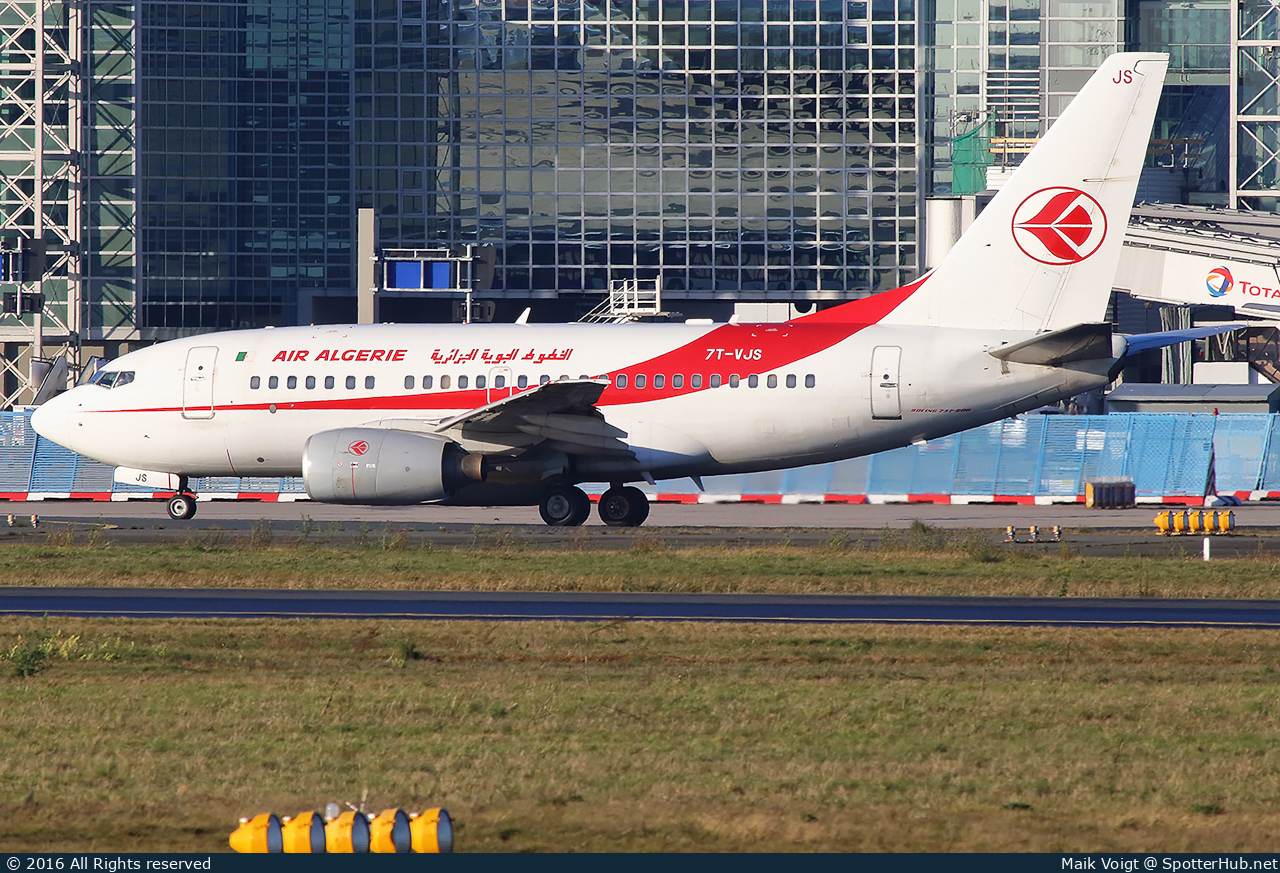 Photo of 7T-VJS - Boeing 737-6D6 operated by Air Algérie