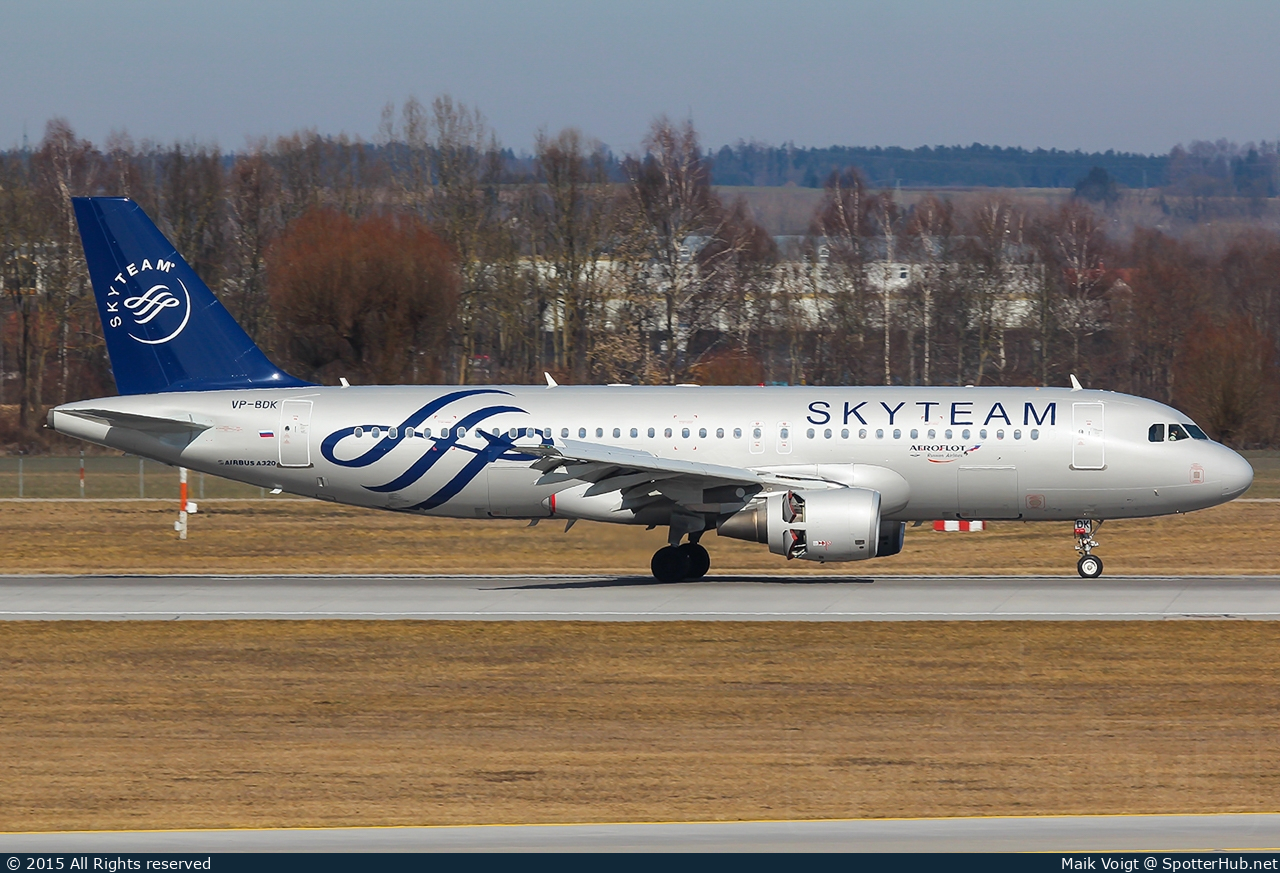 Photo of VP-BDK - Airbus A320-214 operated by Aeroflot
