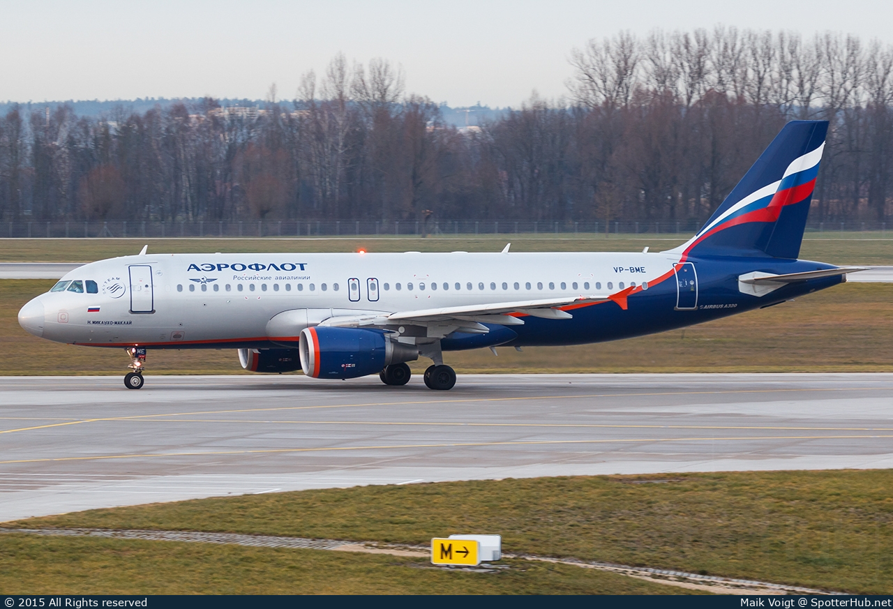 Photo of VP-BME - Airbus A320-214 operated by Aeroflot