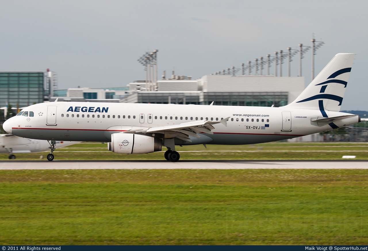 Photo of SX-DVJ - Airbus A320-232 operated by Aegean Airlines