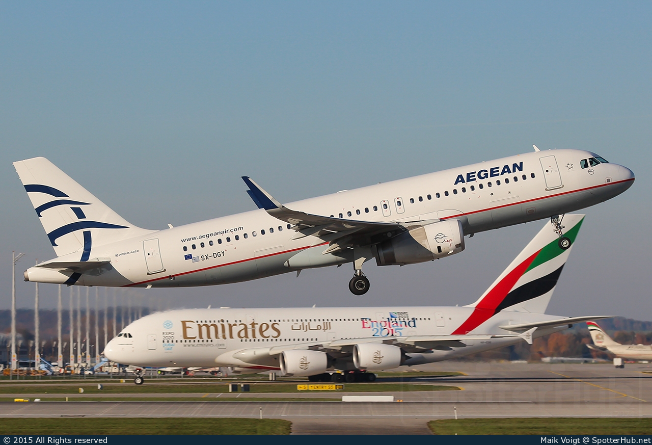 Photo of SX-DGY - Airbus A320-232 operated by Aegean Airlines
