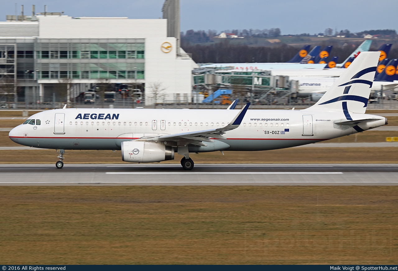 Photo of SX-DGZ - Airbus A320-232 operated by Aegean Airlines