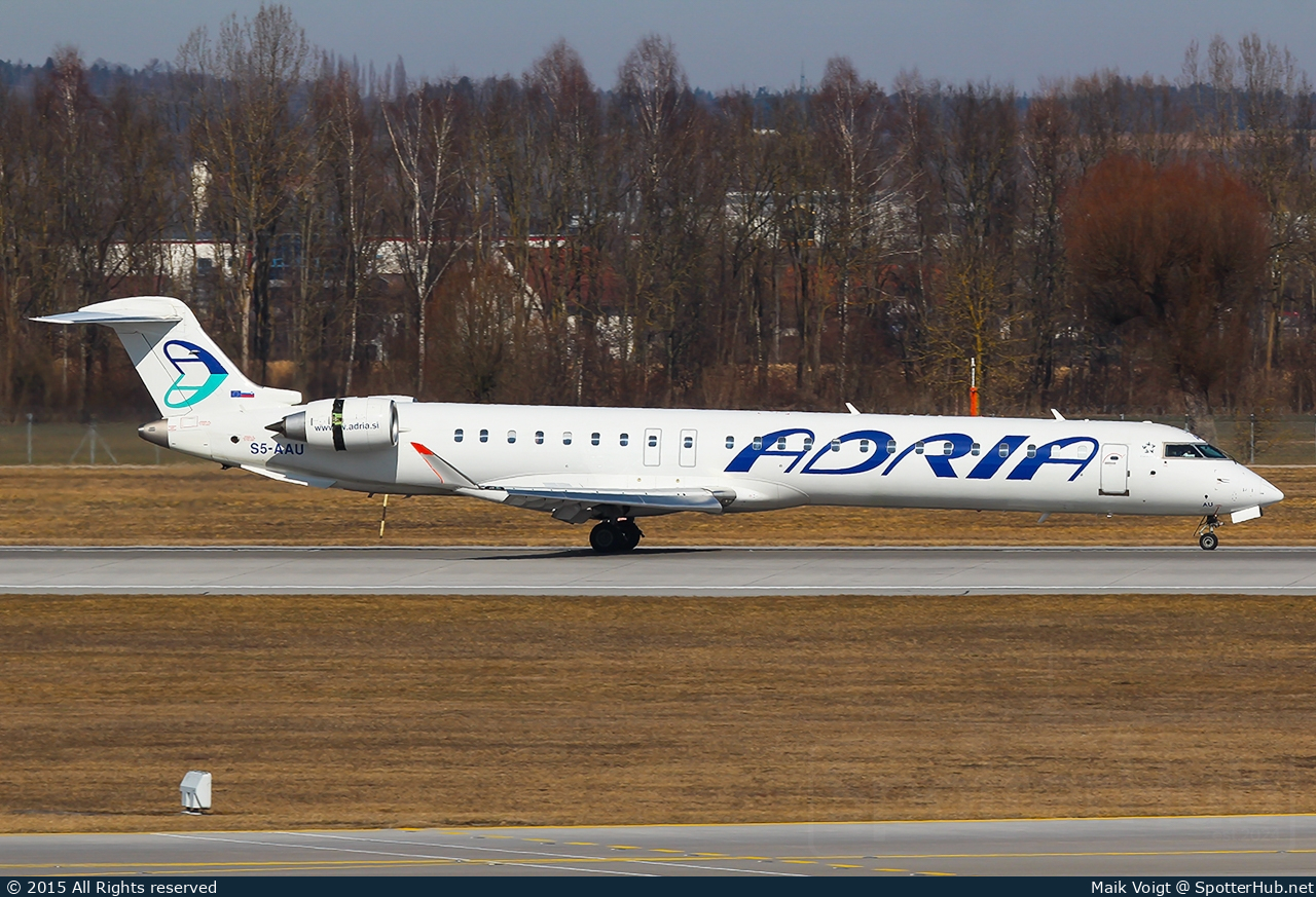 Photo of S5-AAU - Bombardier CRJ-900LR operated by Adria Airways