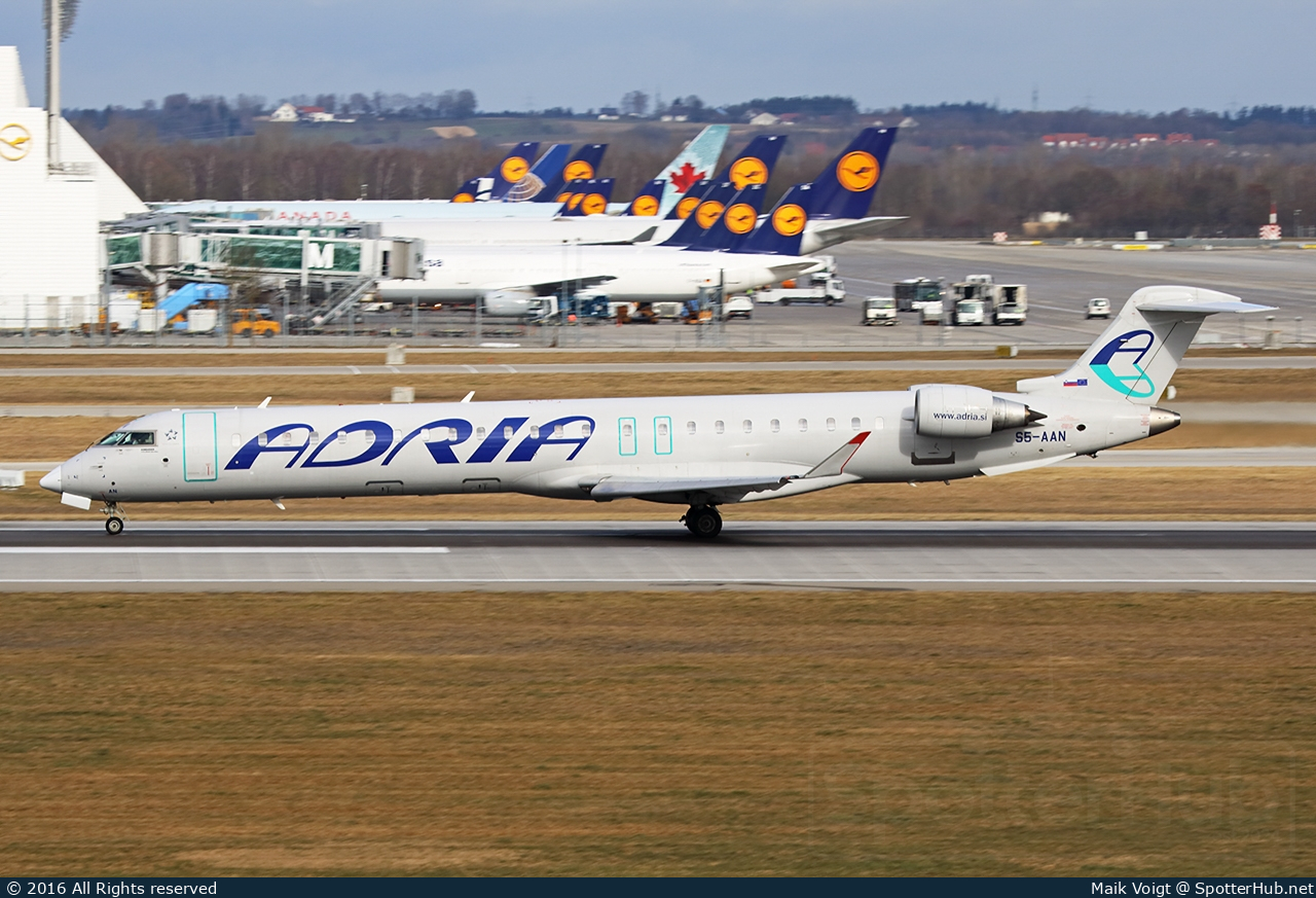 Photo of S5-AAN - Bombardier CRJ-900LR operated by Adria Airways