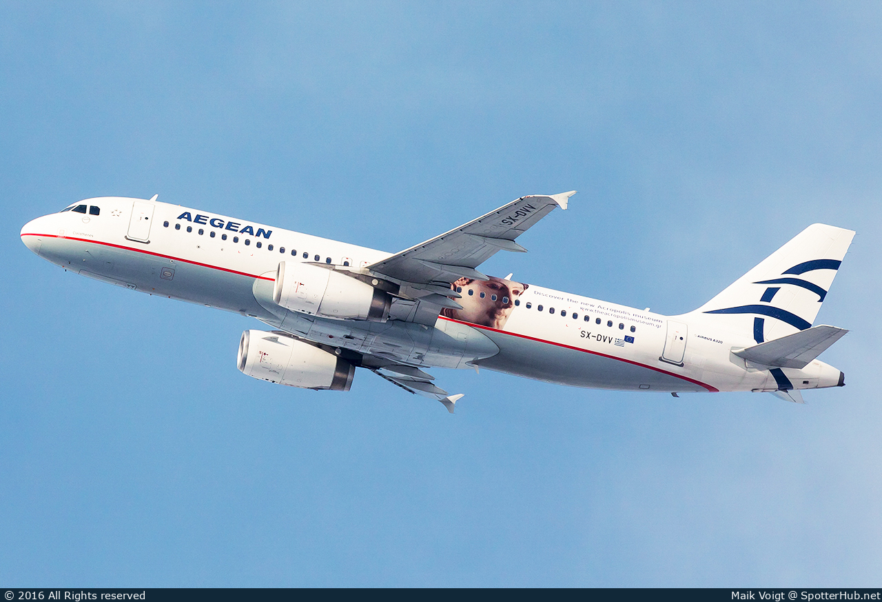 Photo of SX-DVV - Airbus A320-232 operated by Aegean Airlines