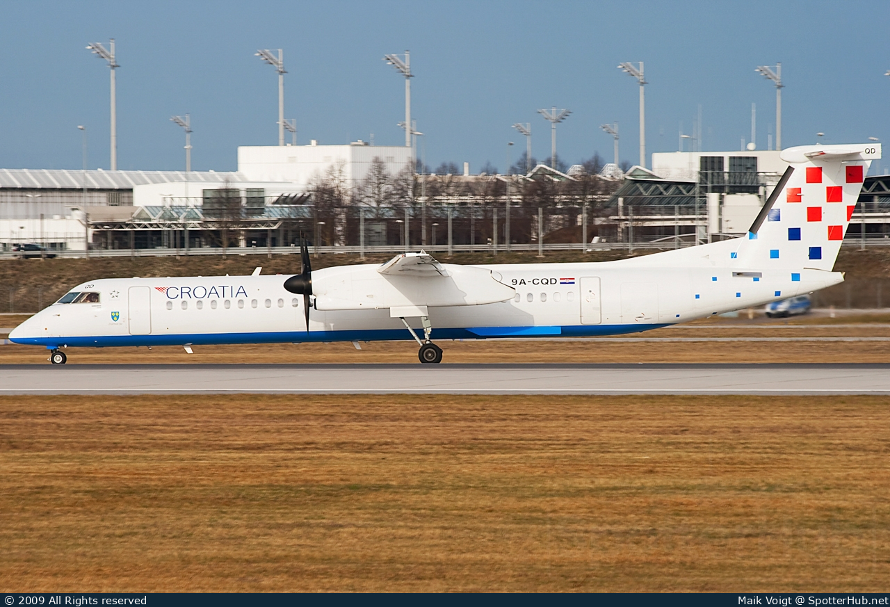 Photo of 9A-CQD - Bombardier DHC-8-402 Dash 8 Q400 operated by Croatia Airlines