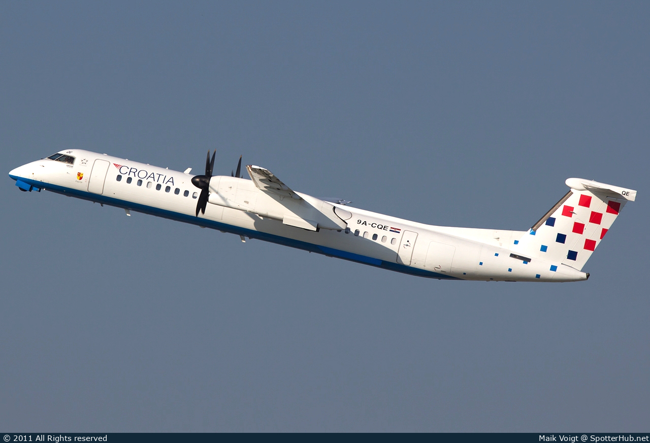 Photo of 9A-CQE - Bombardier DHC-8-402 Dash 8 Q400 operated by Croatia Airlines