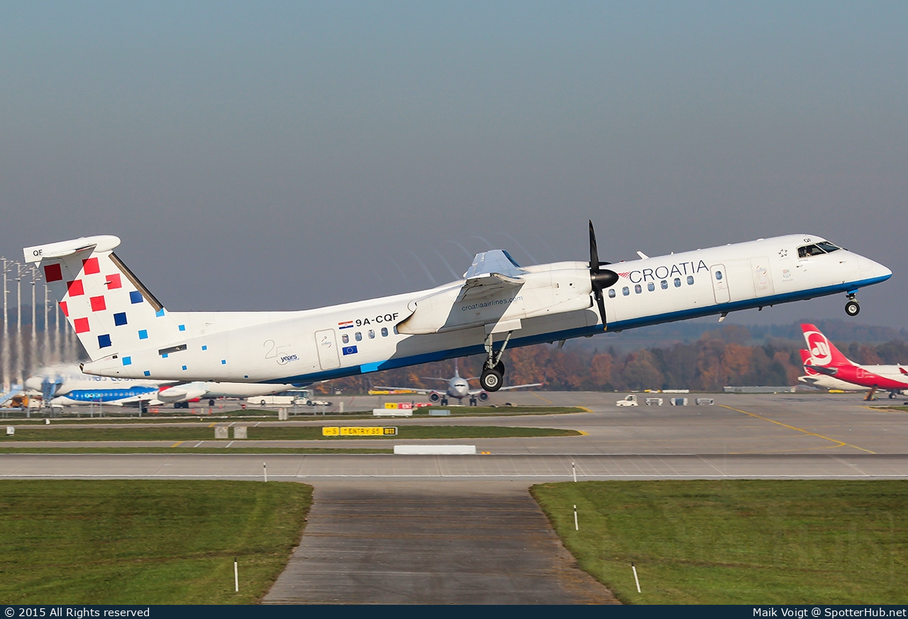 Photo of 9A-CQF - Bombardier DHC-8-402 Dash 8 Q400 operated by Croatia Airlines