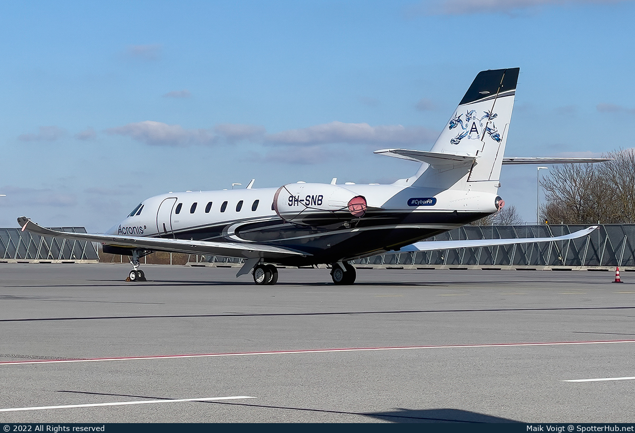 Photo of 9H-SNB - Cessna 680 Citation Sovereign+ operated by Pontair