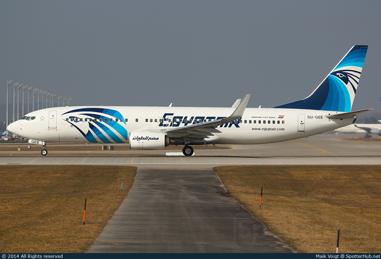 Photo of SU-GEE - Boeing 737-866 operated by Egyptair