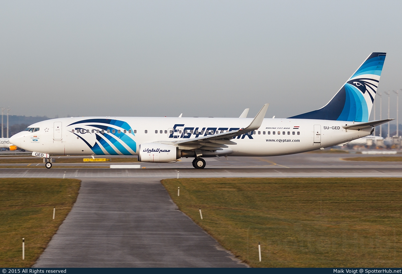 Photo of SU-GED - Boeing 737-866 operated by Egyptair