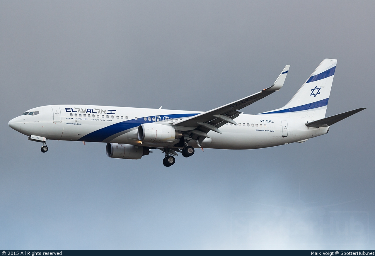 Photo of 4X-EKL - Boeing 737-85P operated by El Al Israel Airlines