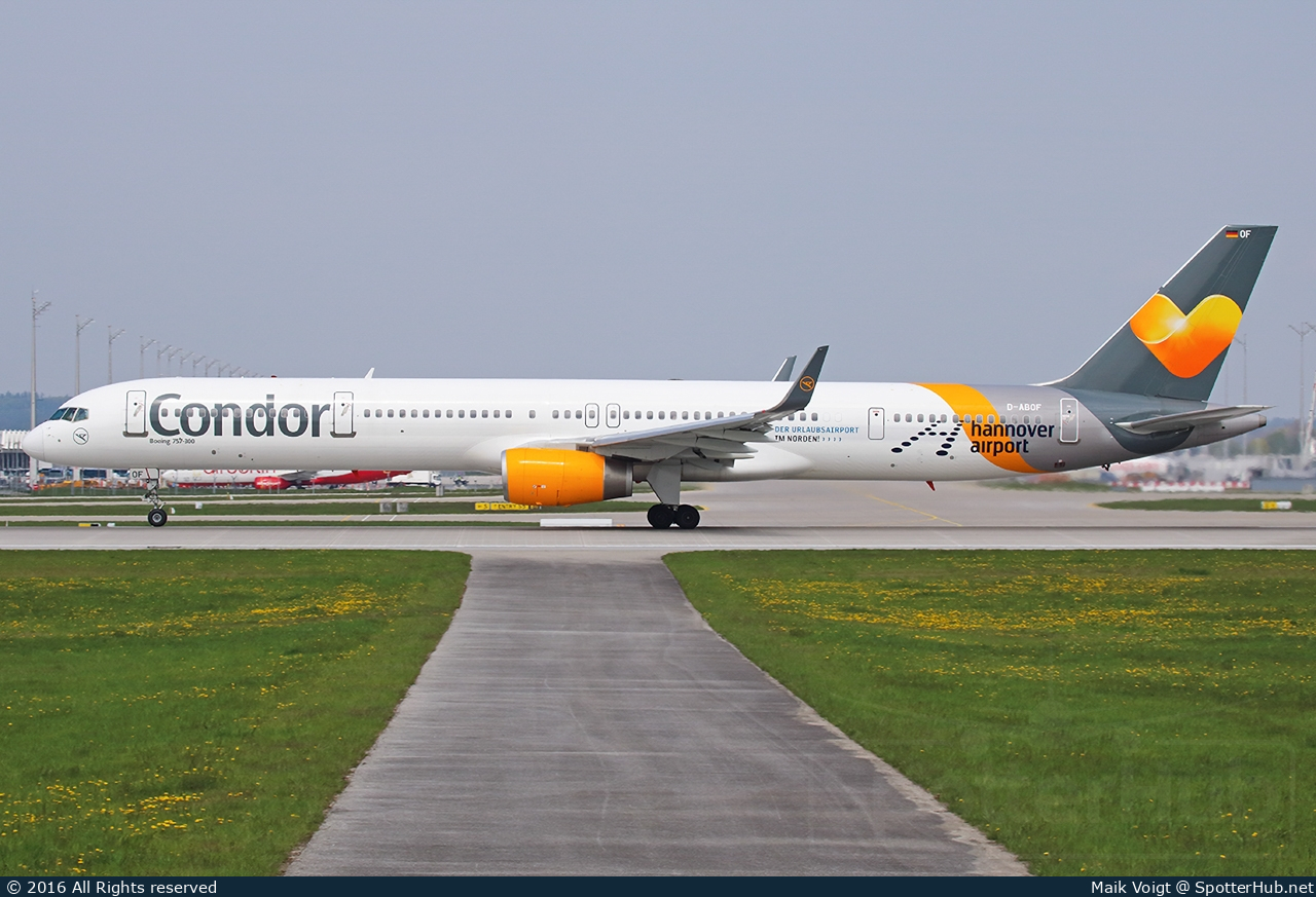 Photo of D-ABOF - Boeing 757-330 operated by Condor