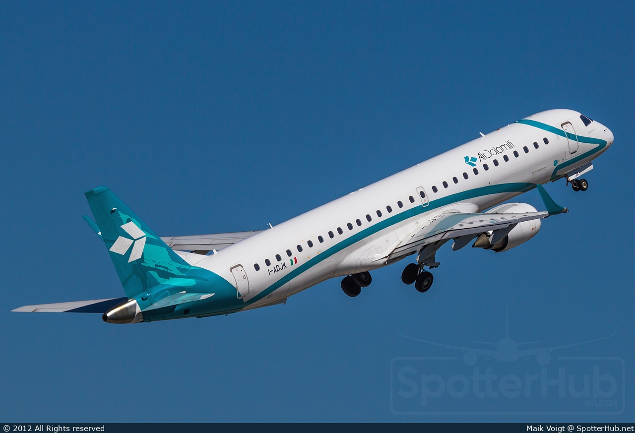 Photo of I-ADJK - Embraer ERJ-195LR operated by Air Dolomiti