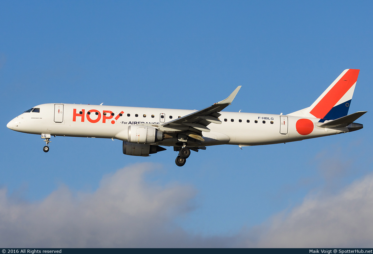 Photo of F-HBLG - Embraer ERJ-190STD operated by Air France HOP