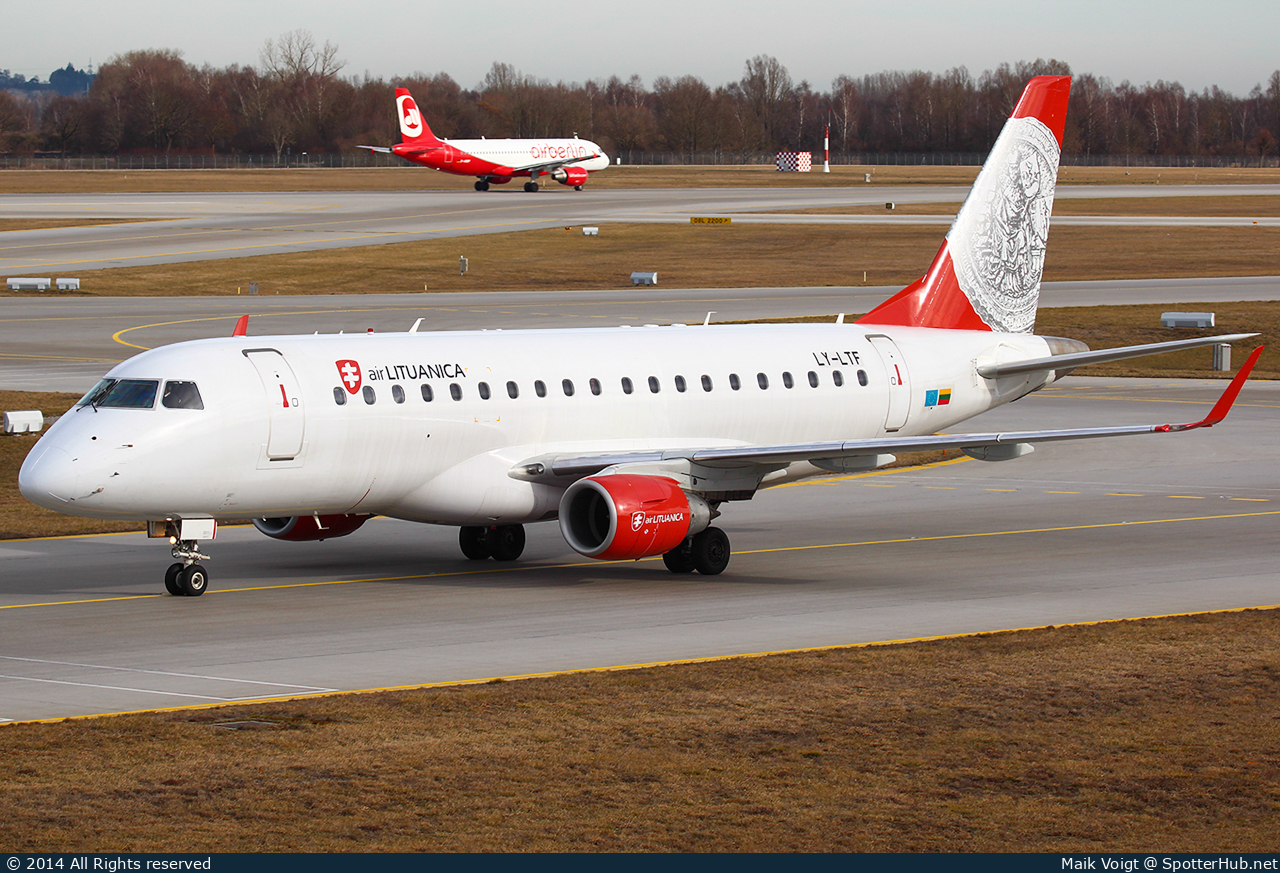 Photo of LY-LTF - Embraer ERJ-175LR operated by Air Lituanica