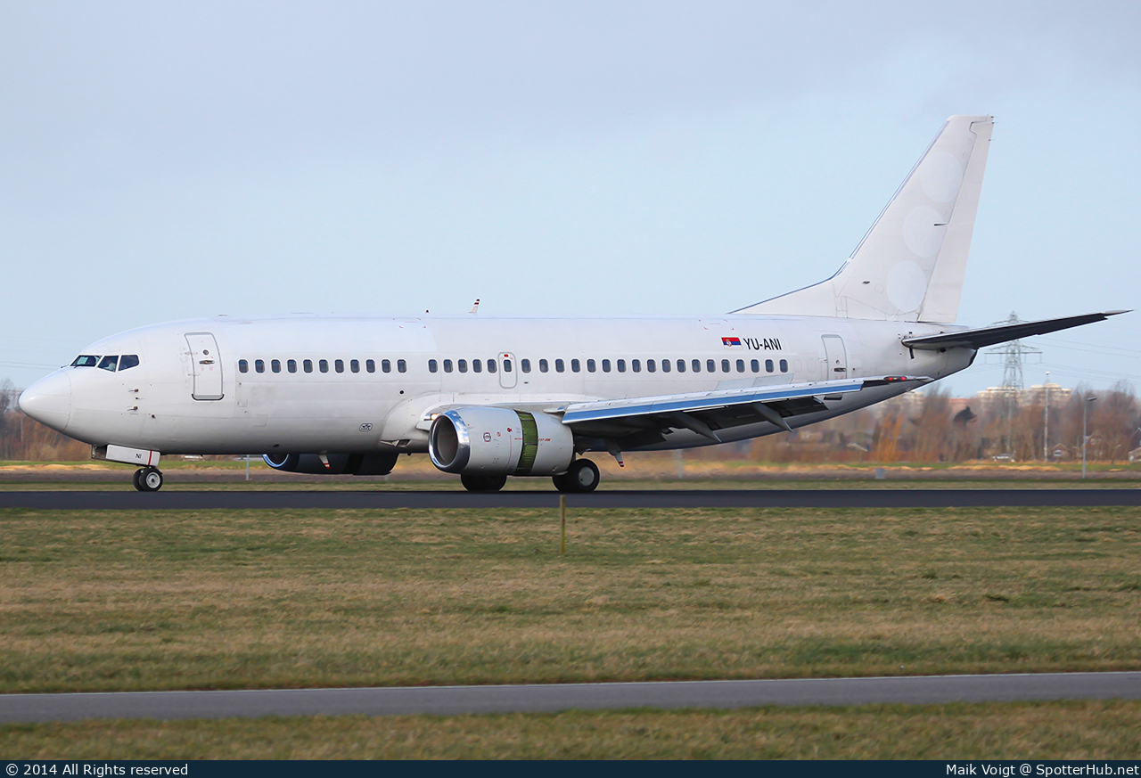 Photo of YU-ANI - Boeing 737-3H9 operated by Jat Airways