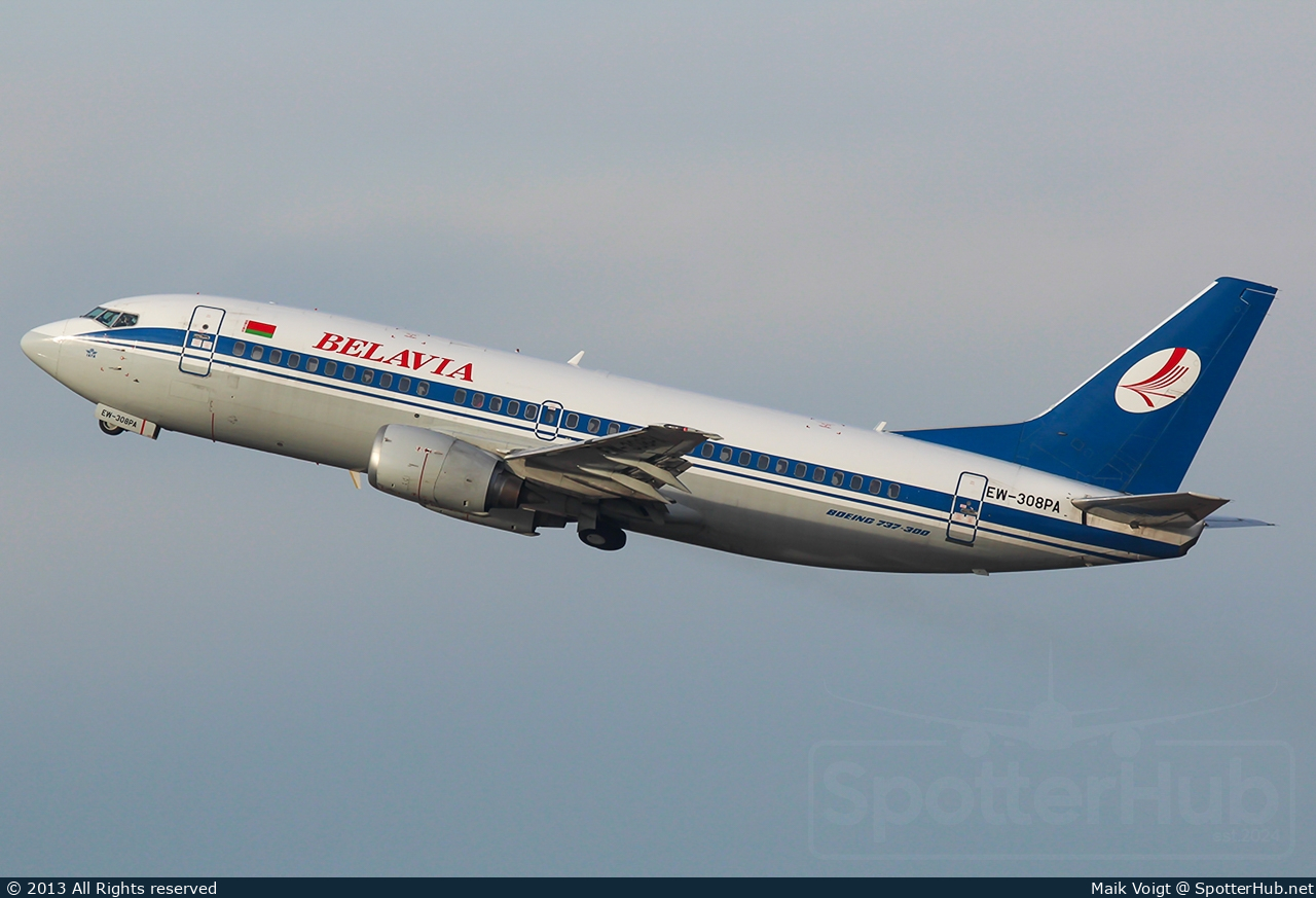 Photo of EW-308PA - Boeing 737-3K2 operated by Belavia