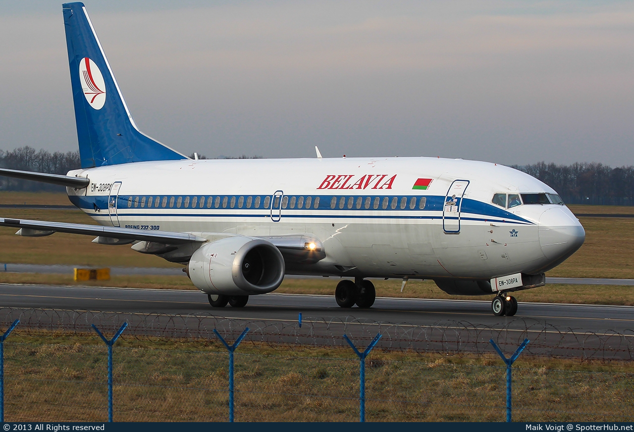 Photo of EW-308PA - Boeing 737-3K2 operated by Belavia