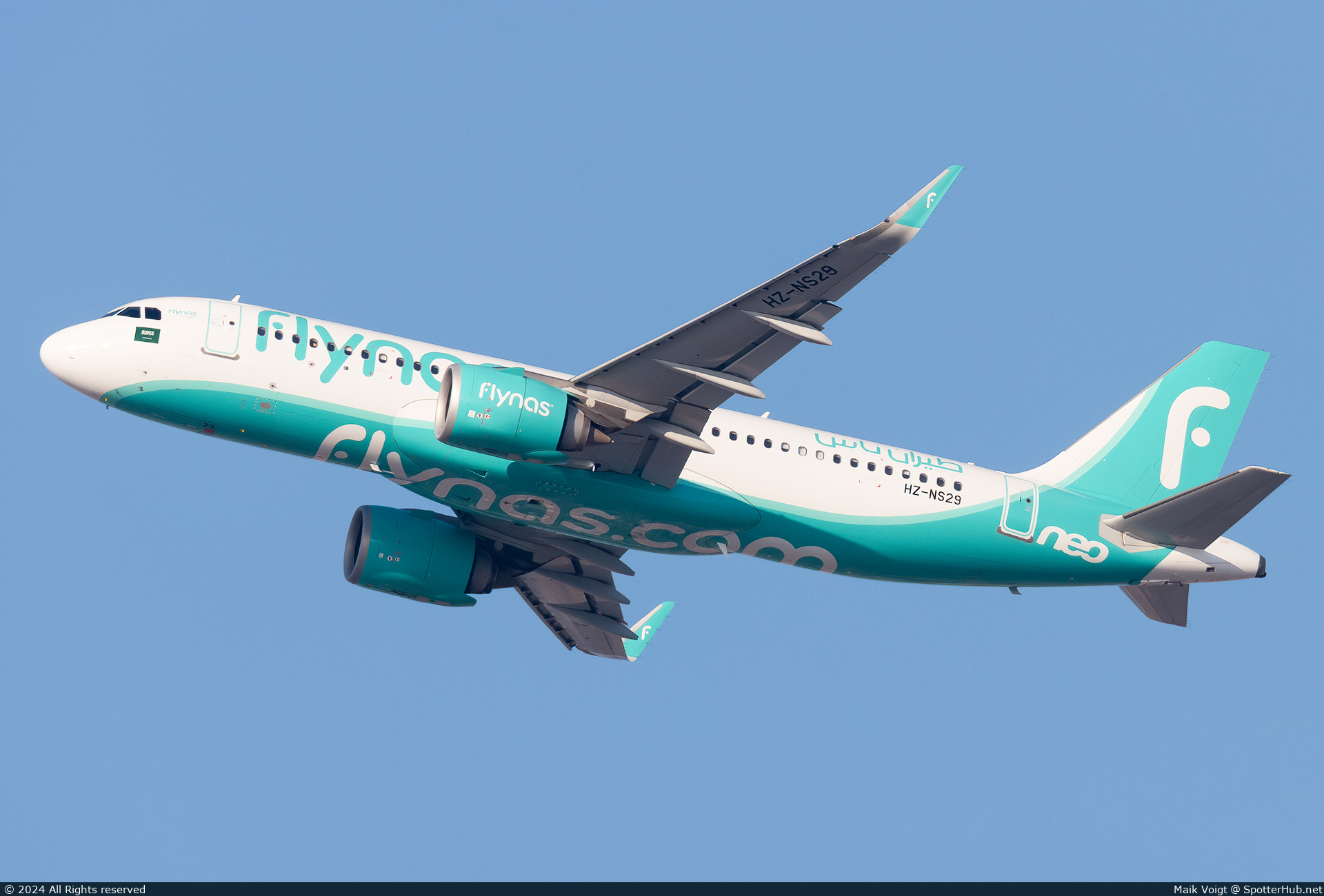 Photo of HZ-NS29 - Airbus A320-251N operated by Flynas