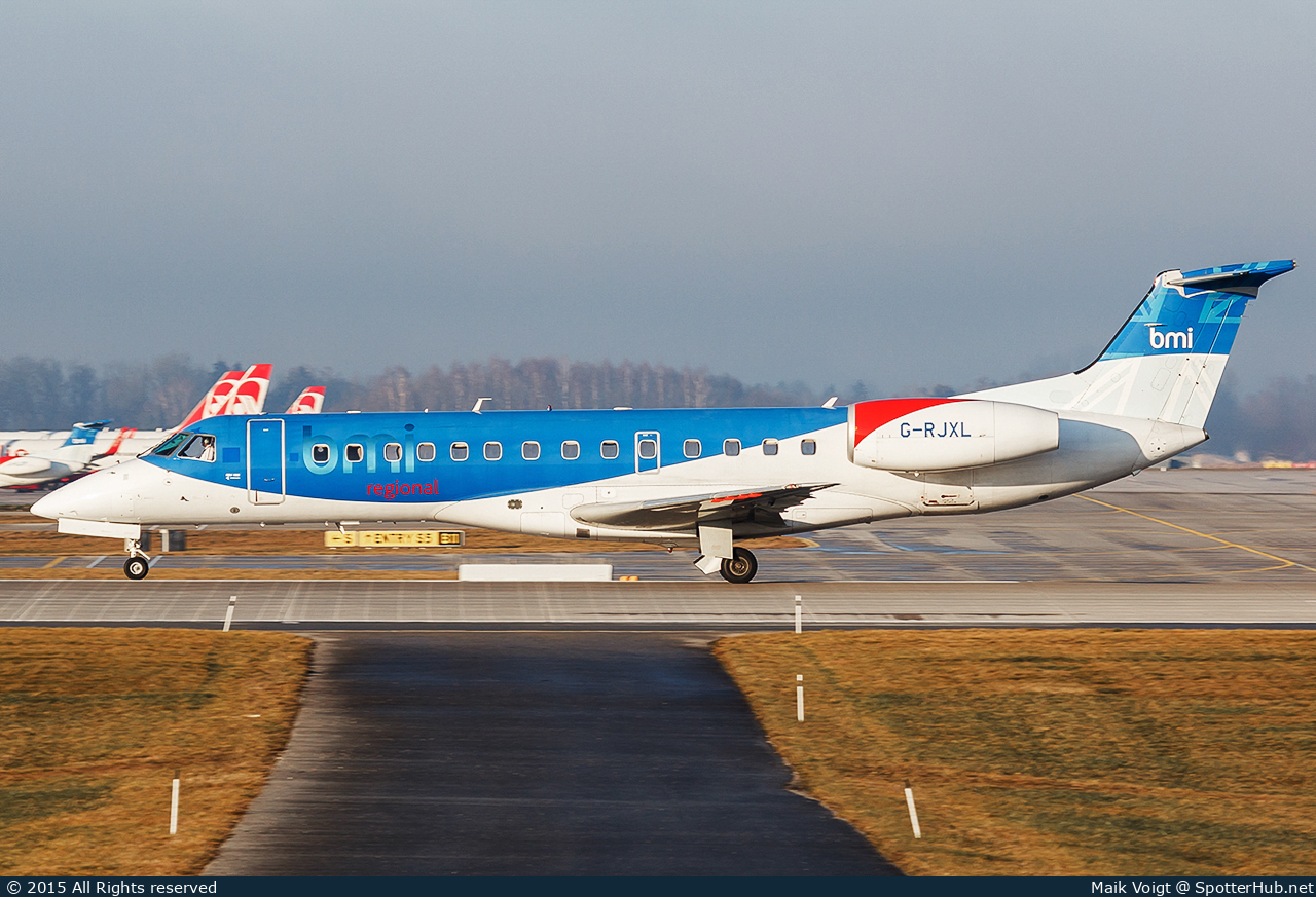 Photo of G-RJXL - Embraer ERJ-135ER operated by bmi Regional