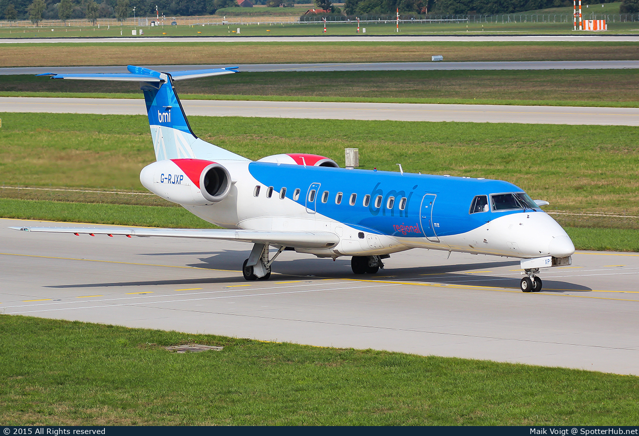 Photo of G-RJXP - Embraer ERJ-135ER operated by bmi Regional