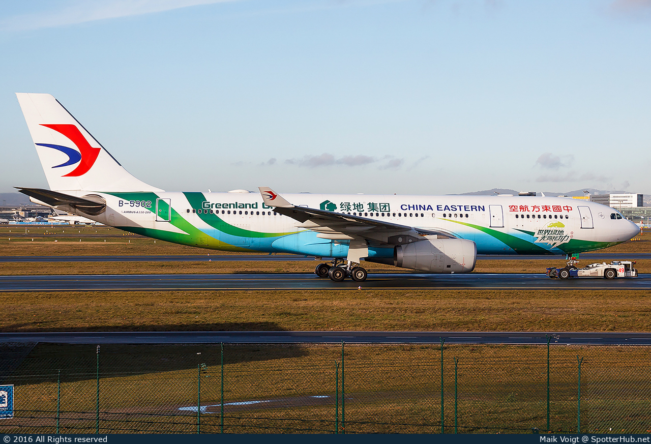 Photo of B-5902 - Airbus A330-243 operated by China Eastern Airlines
