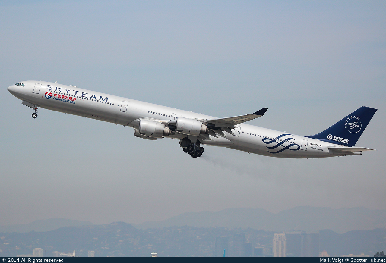 Photo of B-6053 - Airbus A340-642 operated by China Eastern Airlines