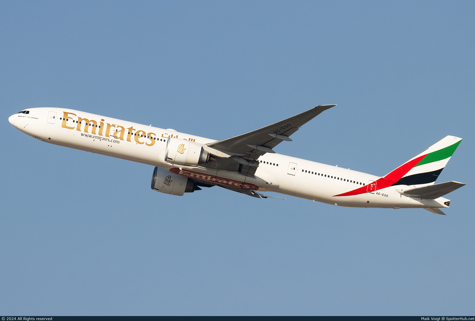 Photo of A6-EGO - Boeing 777-31H(ER) operated by Emirates
