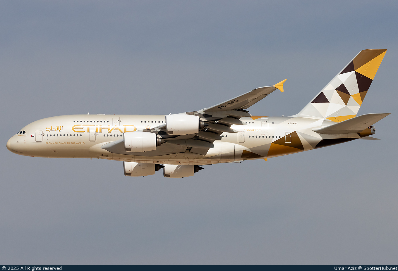 Photo of A6-APG - Airbus A380-861 operated by Etihad Airways