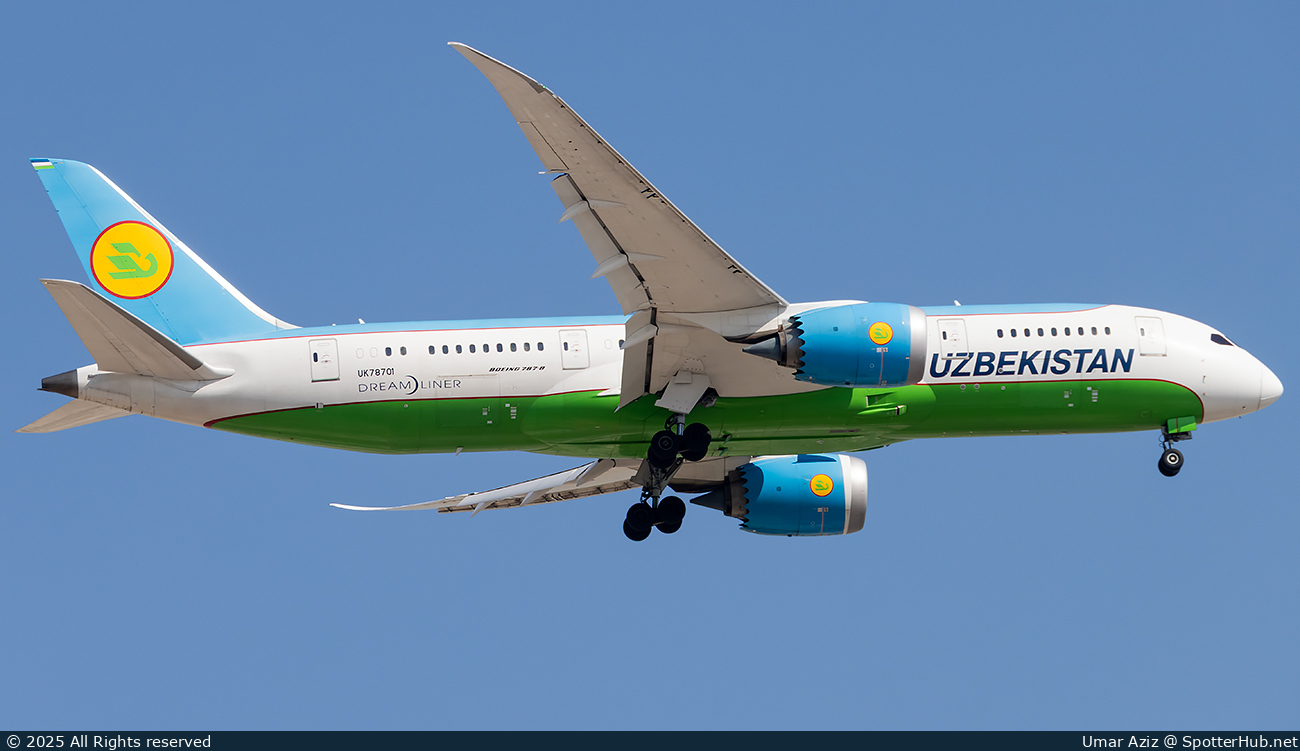 Photo of UK78701 - Boeing 787-8 Dreamliner operated by Uzbekistan Airways