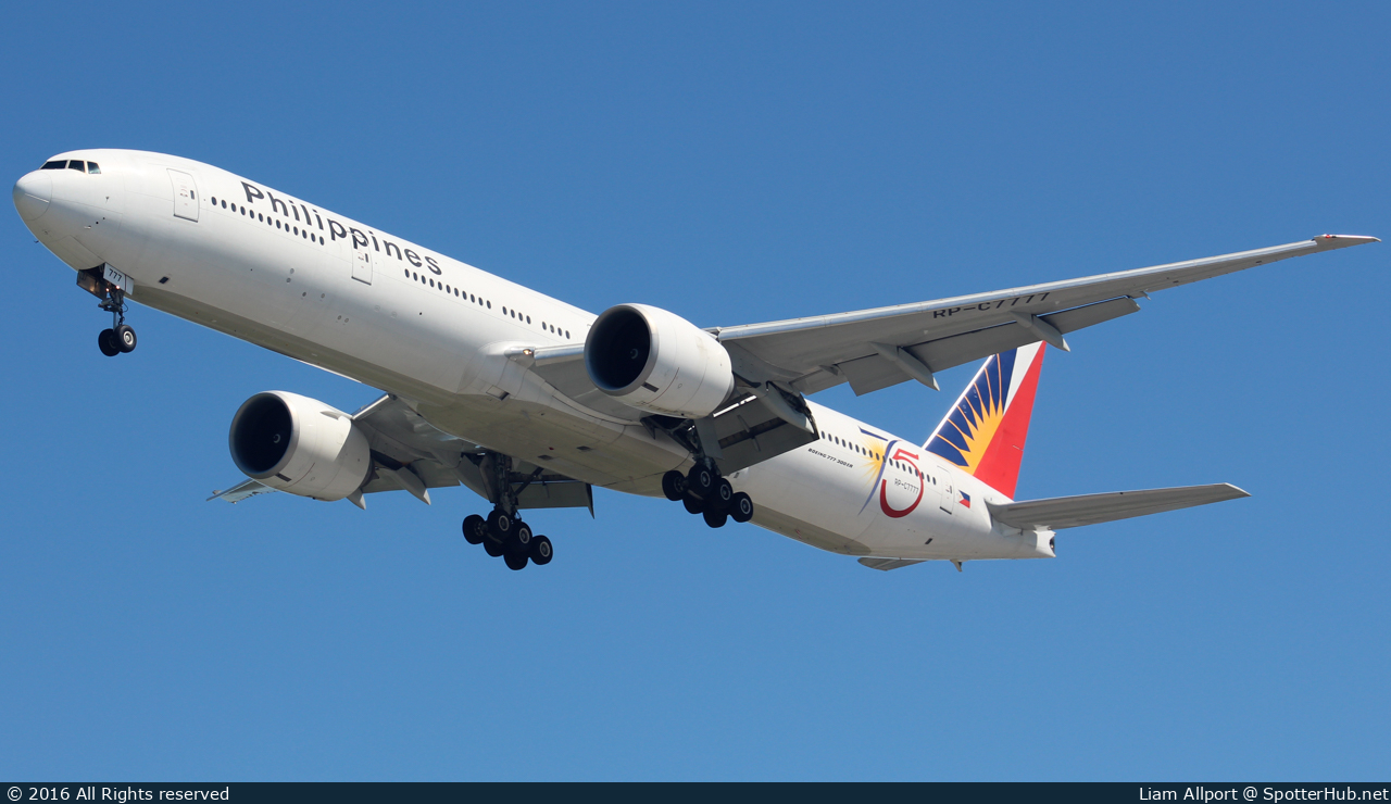Photo of RP-C7777 - Boeing 777-36N(ER) operated by Philippine Airlines