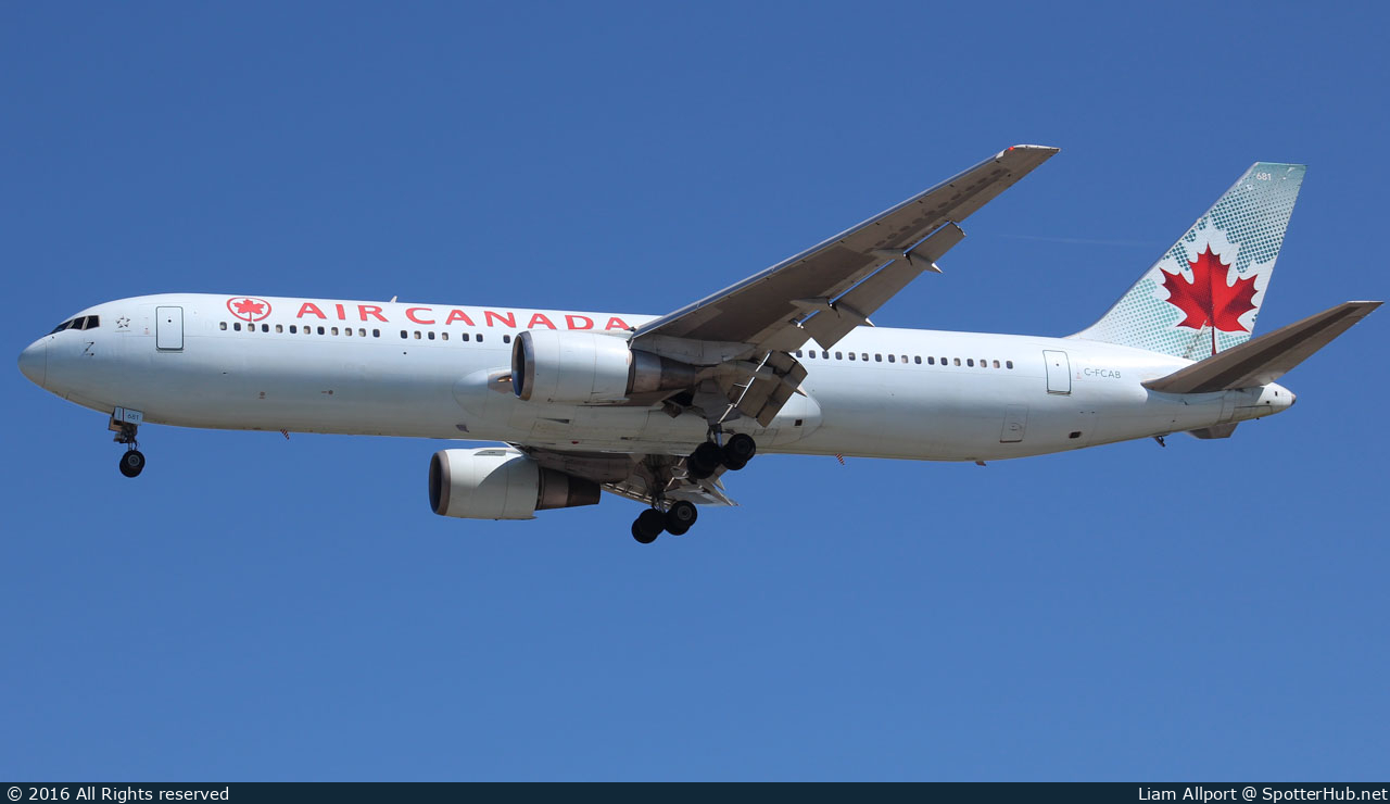 Photo of C-FCAB - Boeing 767-375(ER) operated by Air Canada