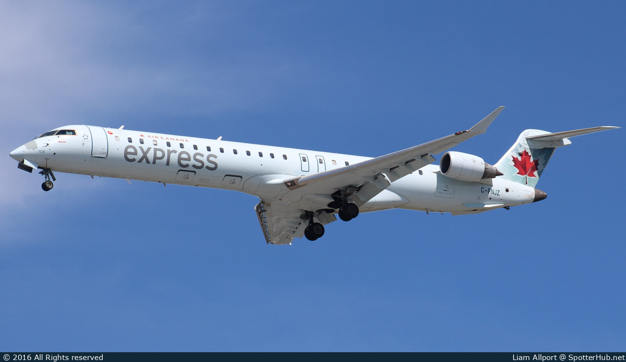 Photo of C-FNJZ - Bombardier CRJ-900LR operated by Air Canada Express (opb Jazz Air)