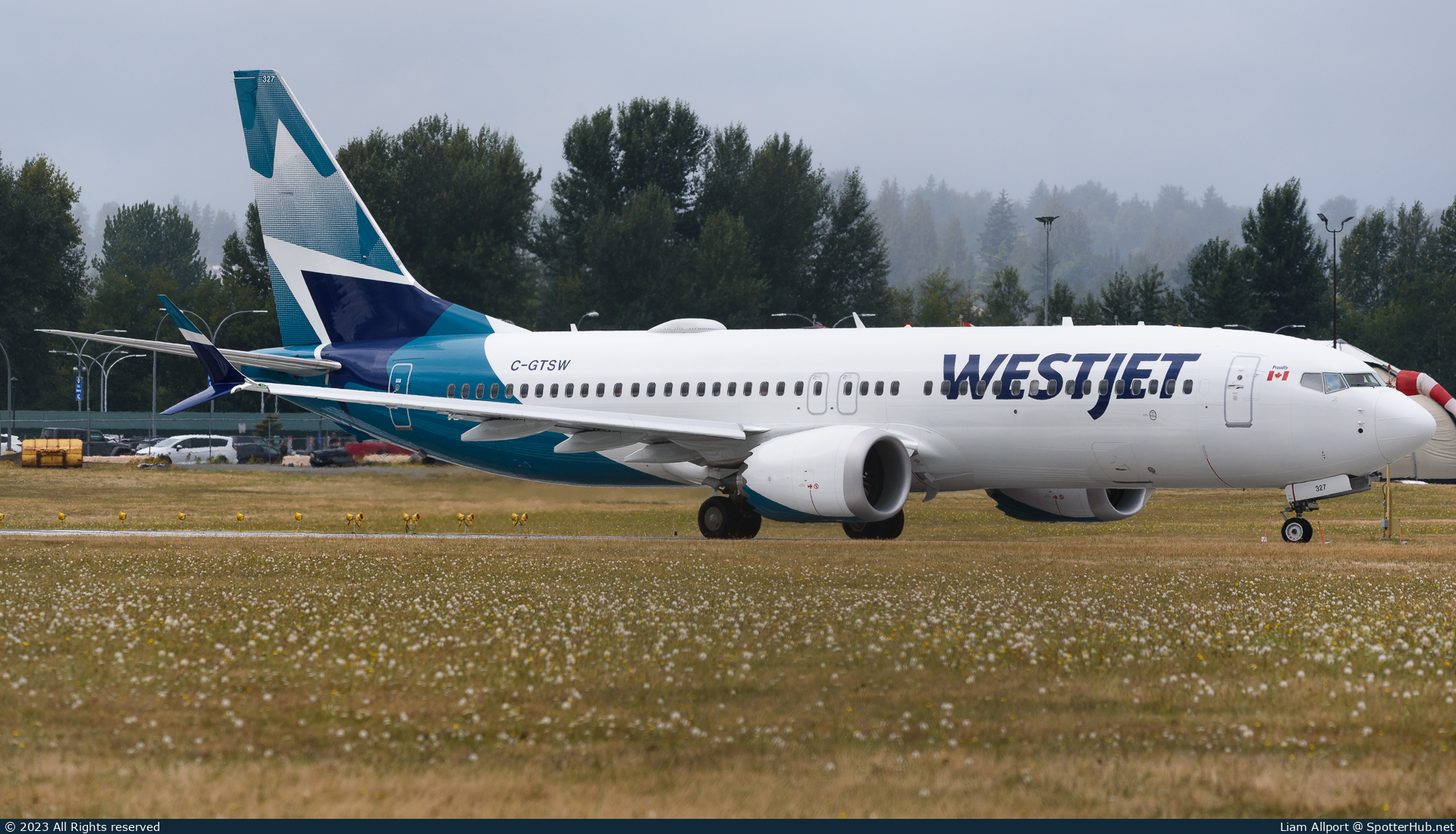 Photo of C-GTSW - Boeing 737 MAX 8 operated by WestJet Airlines
