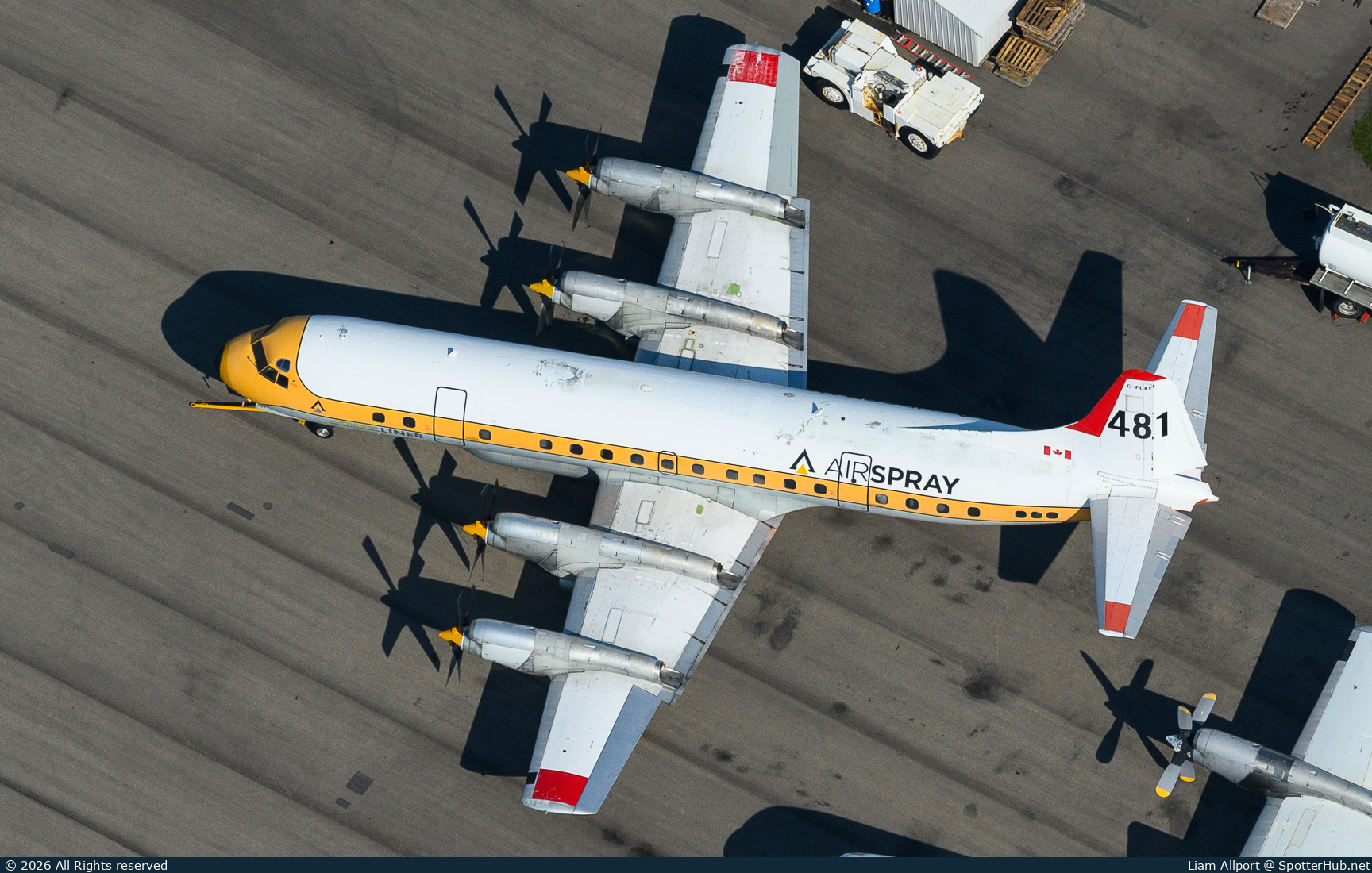 Photo of C-FLXT - Lockheed L-188C Electra operated by Air Spray