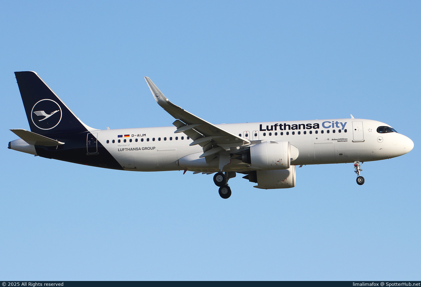 Photo of D-AIJM - Airbus A320-271N operated by Lufthansa City Airlines